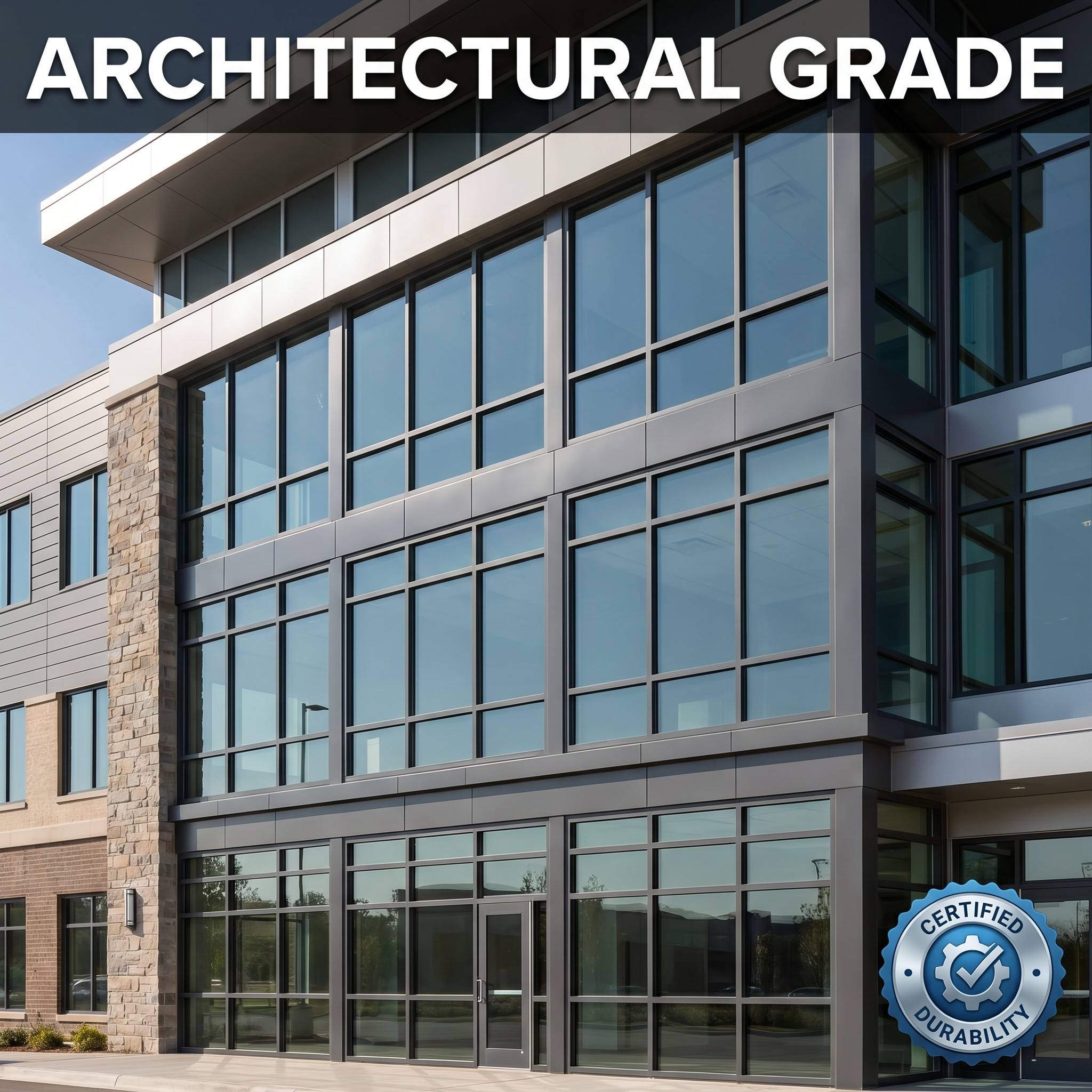 Commercial Grade Aluminum Awning Window for Office Buildings Large Size Top Hung Ventilation Window with Crank Handle