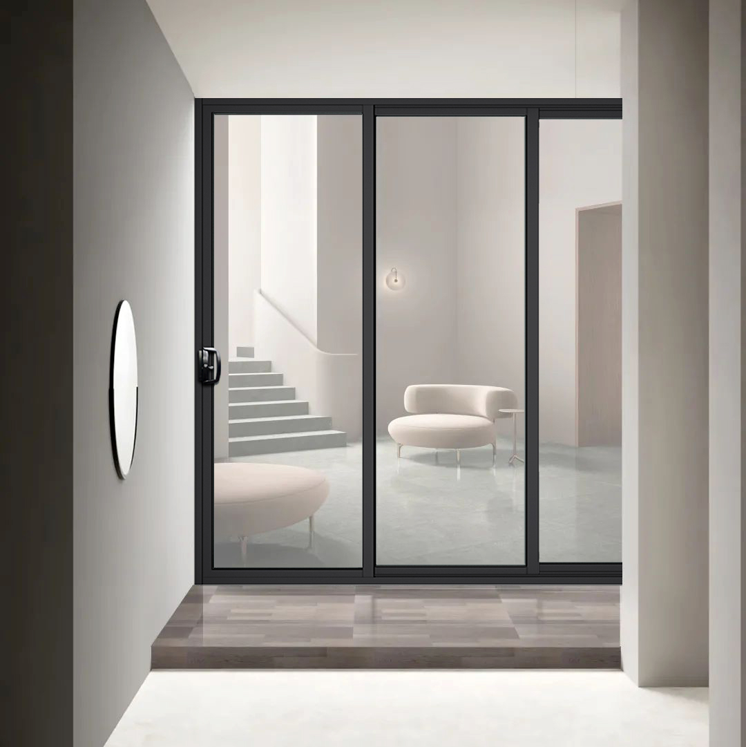 As2047 Australia Standard Double Sliding Glass Door Balcony Commercial Accordion Glass Exterior Door With Mosquito Net
