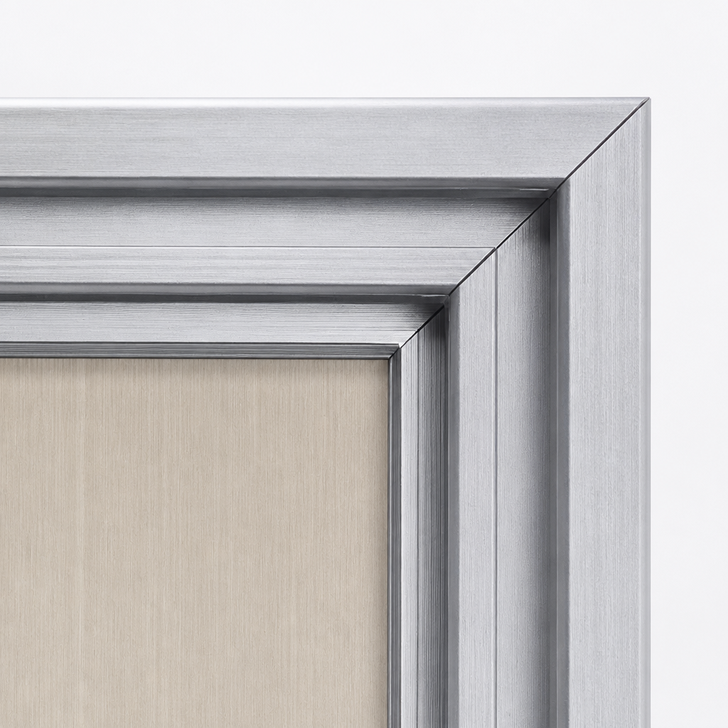 China Supplier Solid Aluminum Doors Simple Design Exterior Aluminum Door with High Strength Soundproof