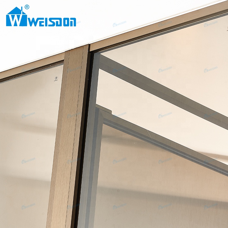 Soft Close SGCC Certified Villa Hotel Aluminum Alloy Bronze 5mm+5mm Laminated Safety Glass Framed Pivot Shower Door