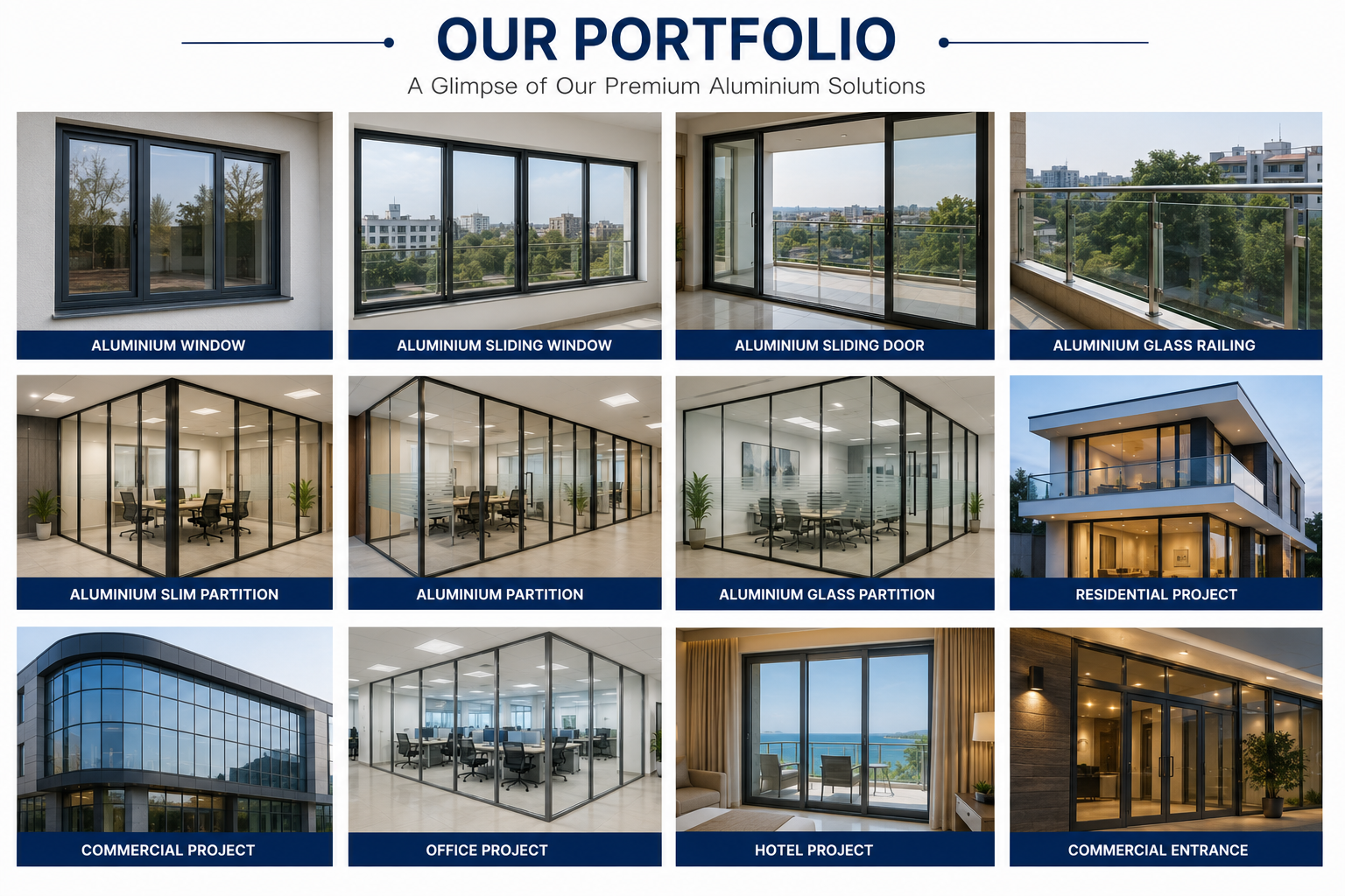 Aluminium Sliding Window Double Glazed windows with Inserted Blinds