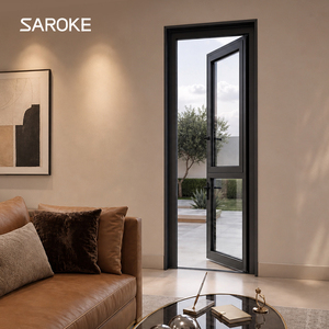 Black Thermal Break Exterior Patio Door