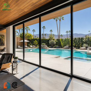 Custom Aluminum Patio Balcony Slide Doors Double Tempered Glass
