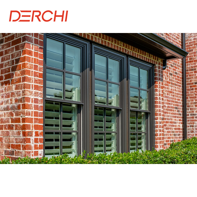 Double Hung Windows Modern Design High Quality of Aluminium Sash Windows Custom Hung Windows