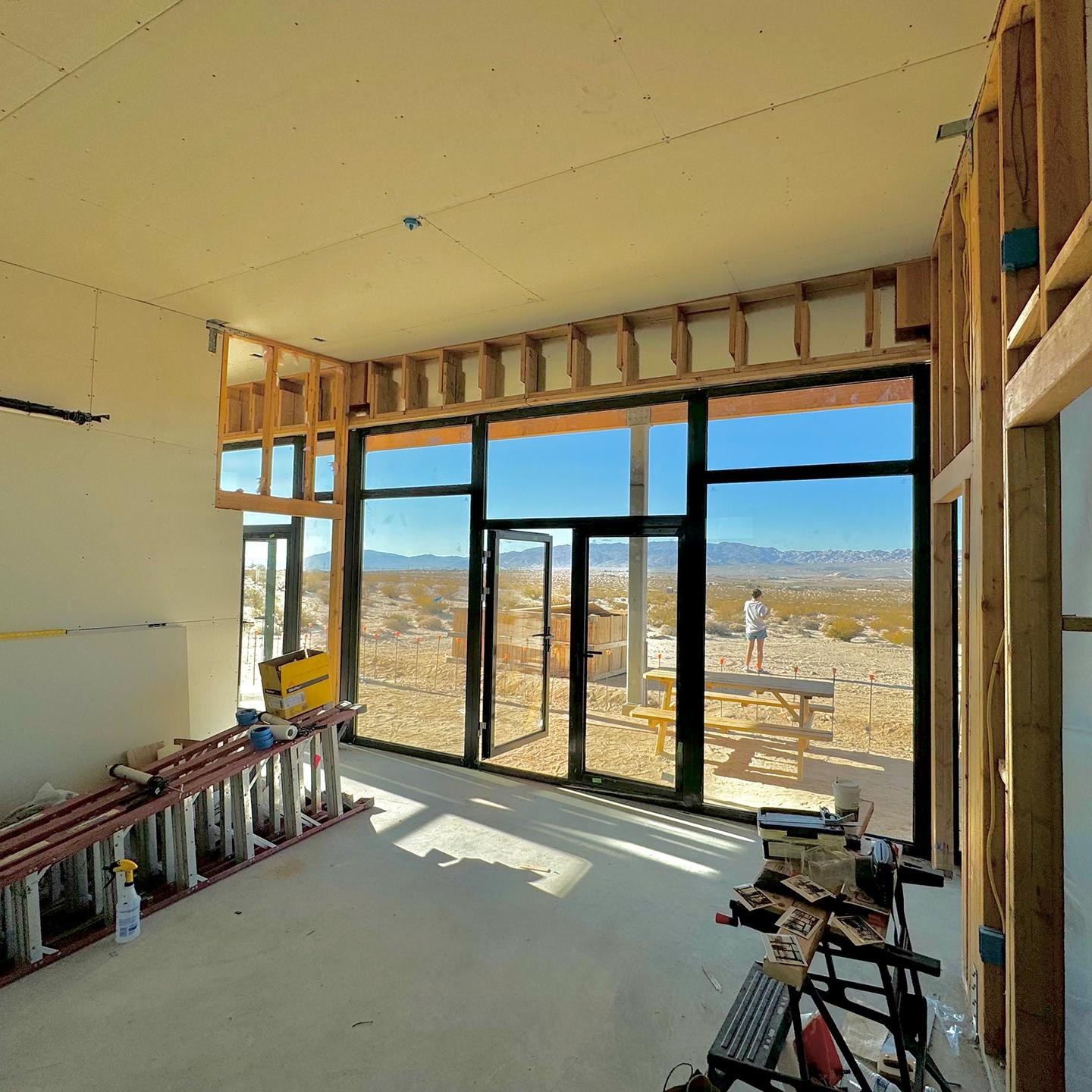 Desert residence door system in Arizona