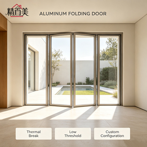 Multi-Panel Aluminum Folding Shop Front Door