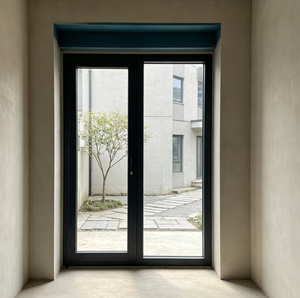 Wholesale Thermal Insulated Aluminum Clad Wood Door Double Glazed Exterior Door for Home