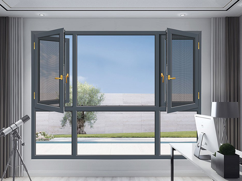 Prima High End Powder Coated Anthracite Grey Aluminium Casement Window for Modern Luxury Home