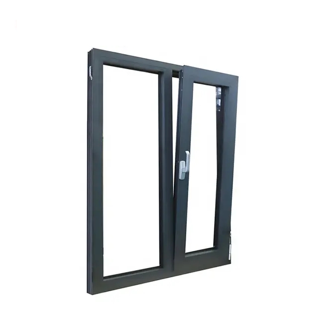 Aluminium down hung window
