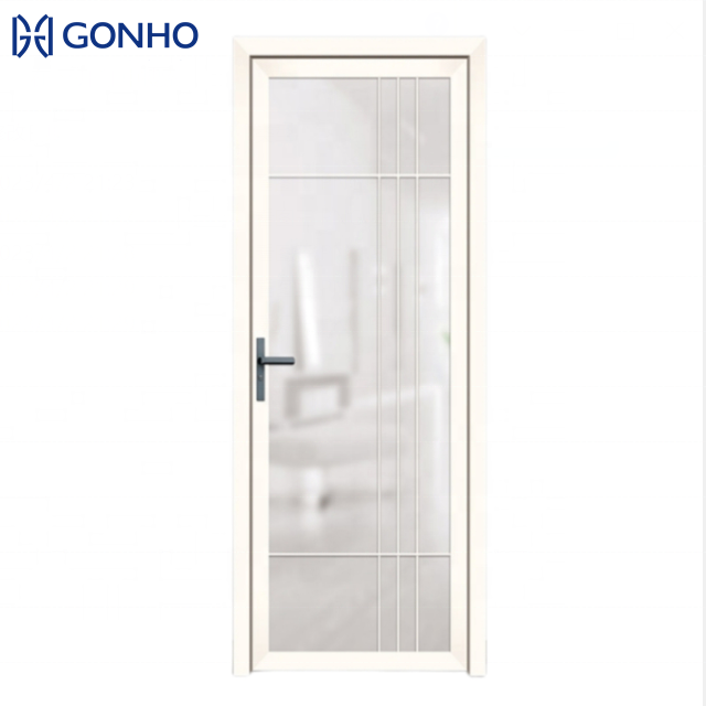 GONHO Outdoor Aluminum Single Swing Door Apartment Bathroom Waterproof Soundproof Casement Doors