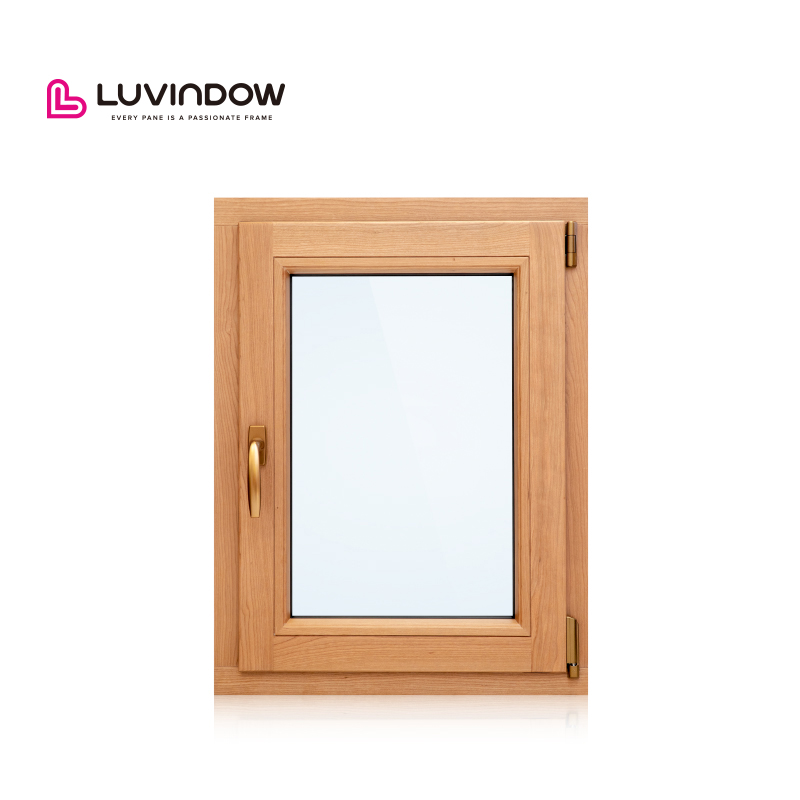 Luvindow Aluminum Clad Wood Casement Tilt and Turn windows Hurricane Impact Sample Window
