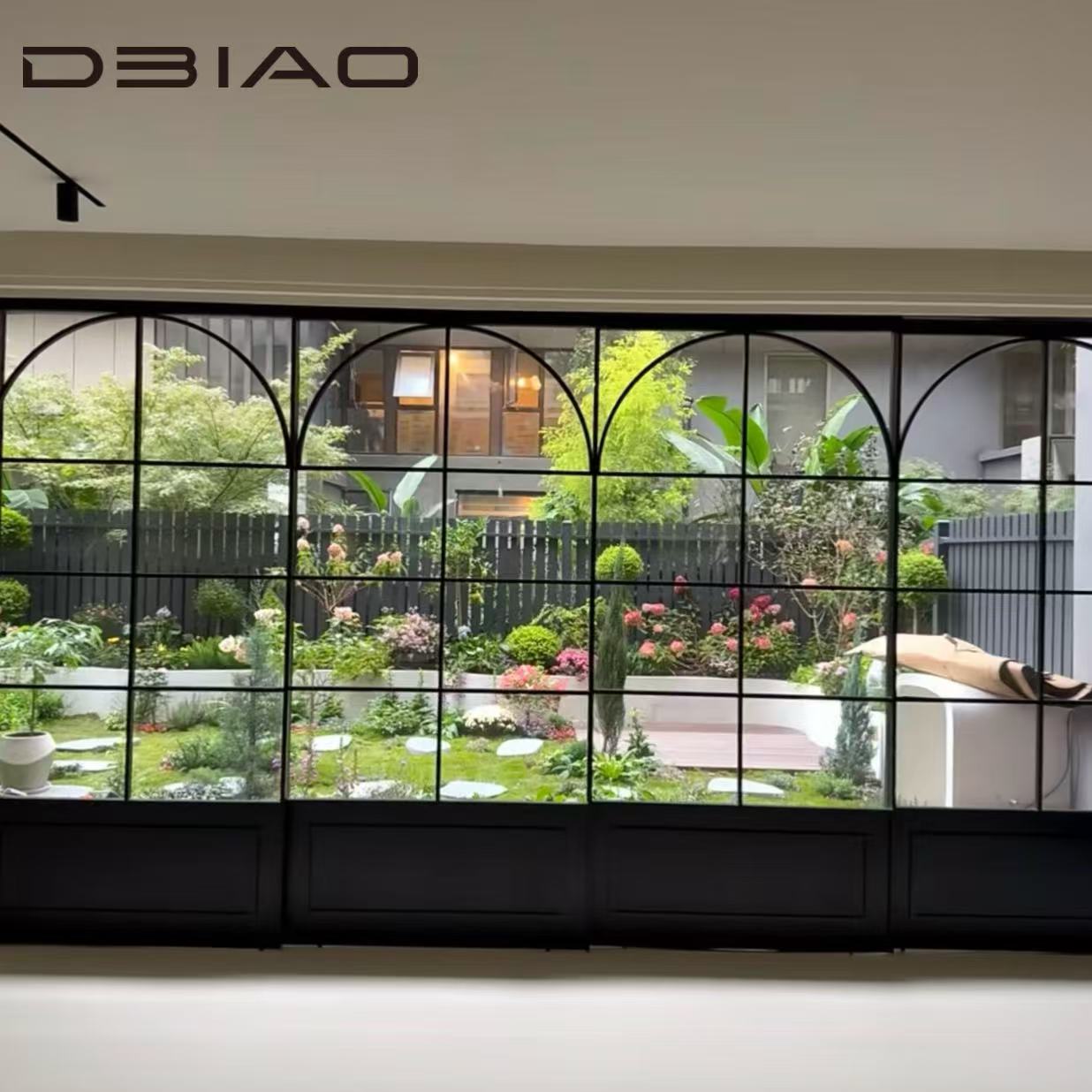 Modern Double French Entrance Door Durable Aluminum Alloy Frame Heat Insulated Glass Anti-theft Hardware for Bathroom Bedroom