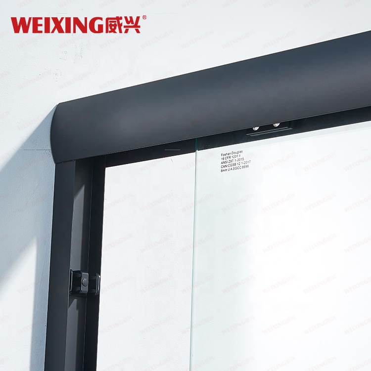 Factory Direct Custom Aluminum Alloy Hotel Home Bathroom Tempered Glass Framed Double Sliding Shower Door