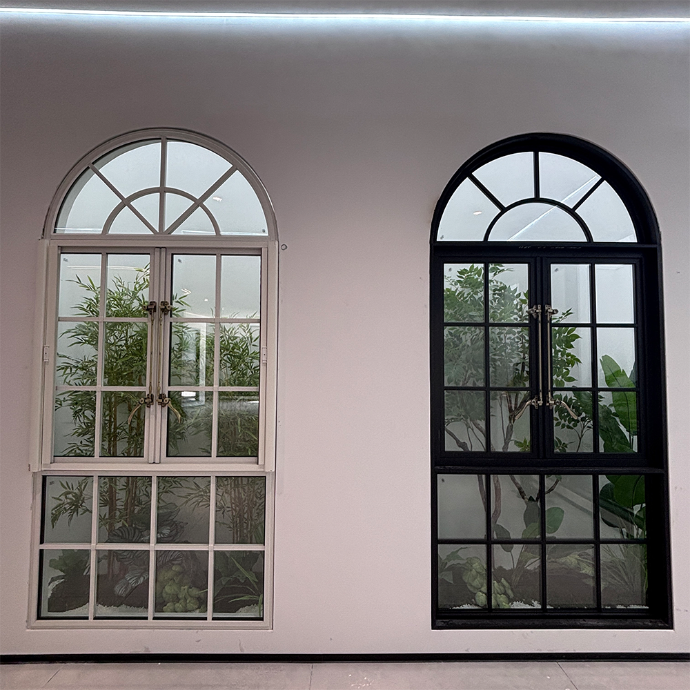 European-style Aluminum Alloy French Windows, Vintage Arched Folding Screens, and Hotel Casement windows