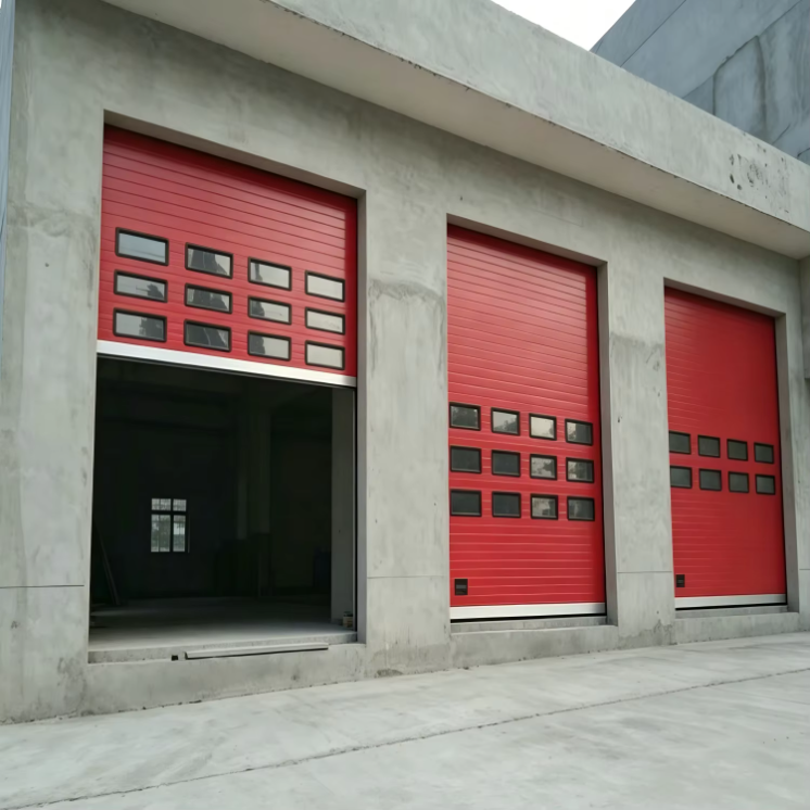 Factory Direct Sales Industrial Overhead Garage Doors Waterproof Soundproof Motorized Factory Warehouse Door for Contractor