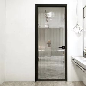 Modern Aluminum Frame Glass Interior Doors