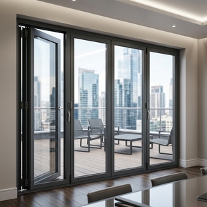 High Quality Aluminum Casement Door Exterior French Doors Laundry Swing Doors Support Customization