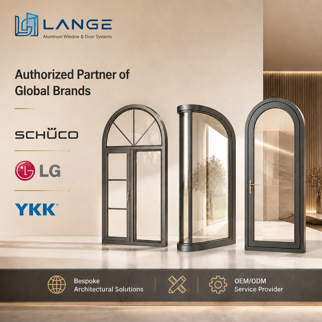 Modern Luxury Cream Series Thermal Break Aluminum Casement Door Slim Frame Exterior Glass Swing Doors for Patio Terrace