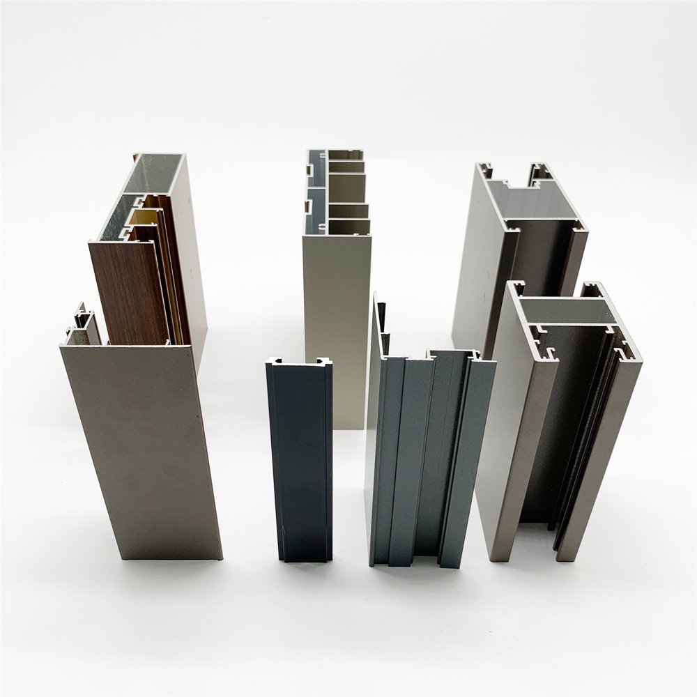 Custom Interior Modern Aluminum Profile Door Anodized Extruded Window Glass Alloy Sliding Bifold 6063T5 Apposite Single