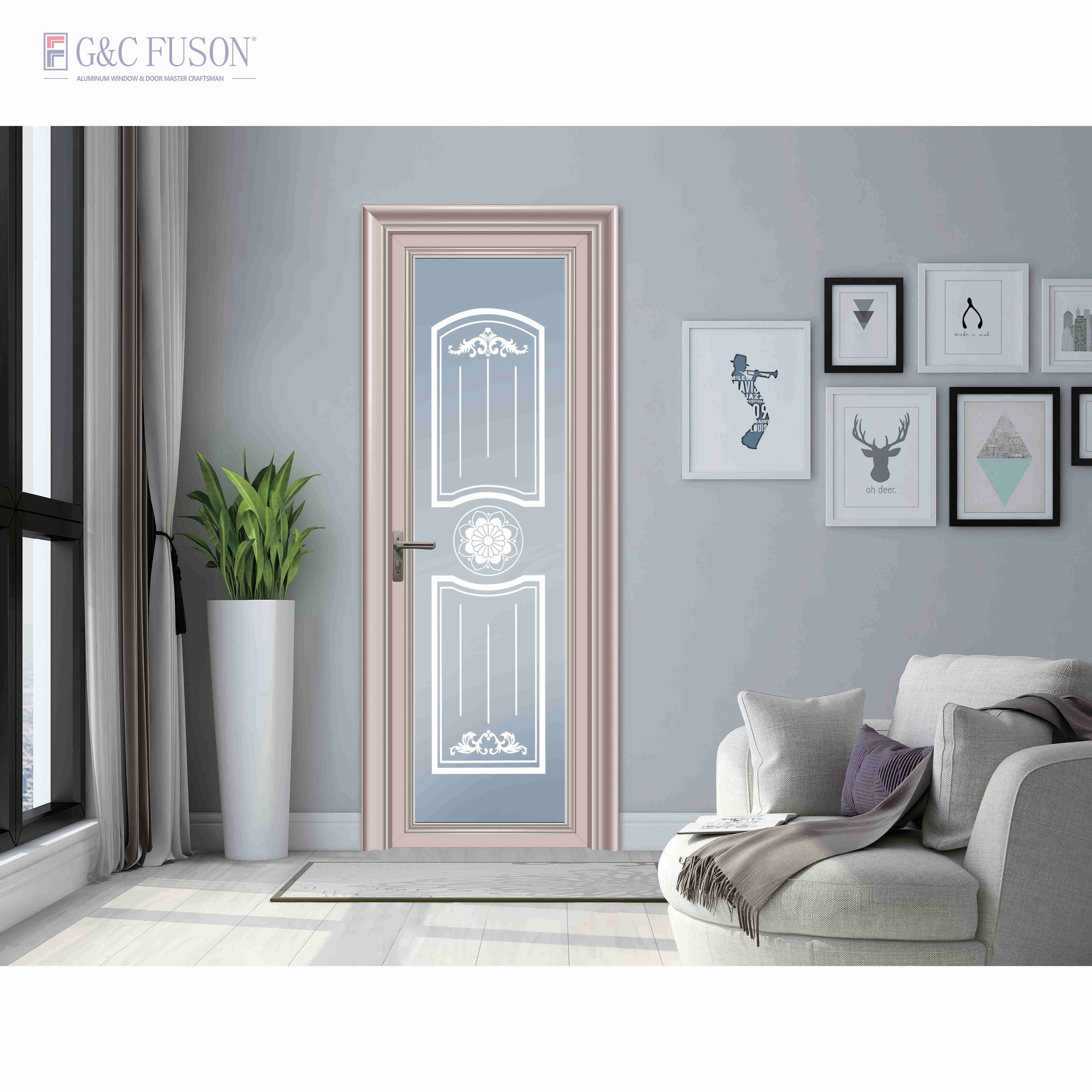 Customized Black Aluminium Frame Casement Doors Handle With Tempered Glass Swing Double Glazing French Casement Window On Sale