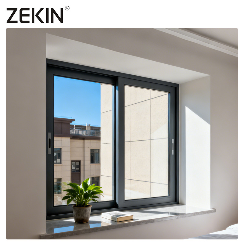 ZEKIN Modern Custom Hurricane-Proof Window Double Glazed Doors And Windows For House Aluminum Sliding Window For Homes
