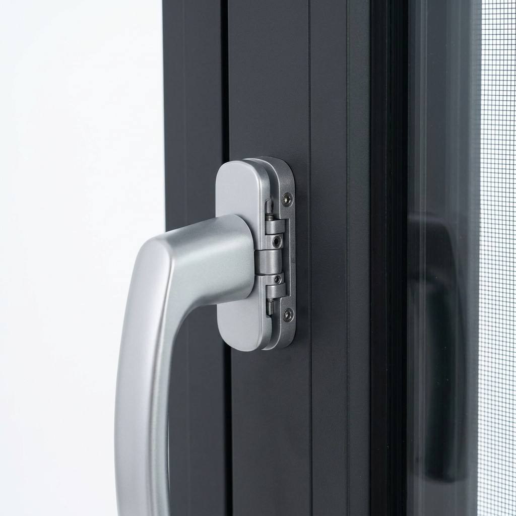 HUACAI Waterproof Anti-theft Aluminium Casement Window with Built-in Magnetic Blinds