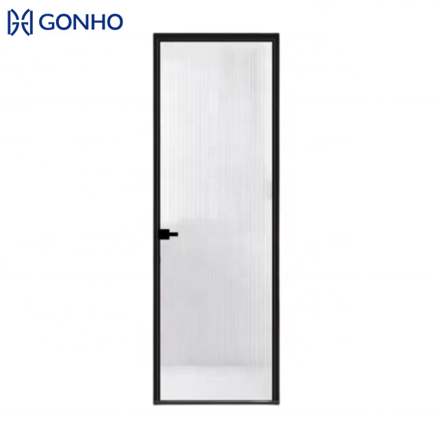 GONHO Outdoor Aluminum Single Swing Door Apartment Bathroom Waterproof Soundproof Casement Doors