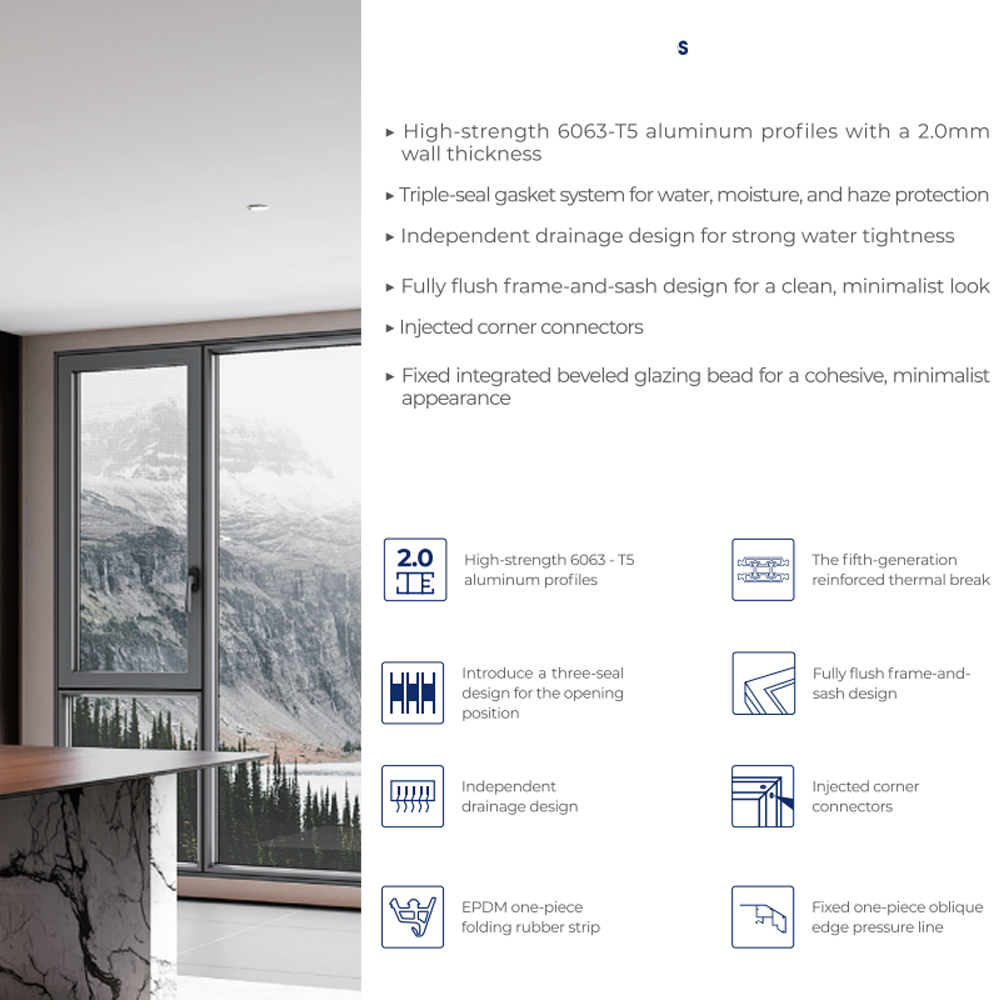 Folding Windows for Terrace Renovation Contractors Aluminum Glass Bi-fold Soundproof Balcony System