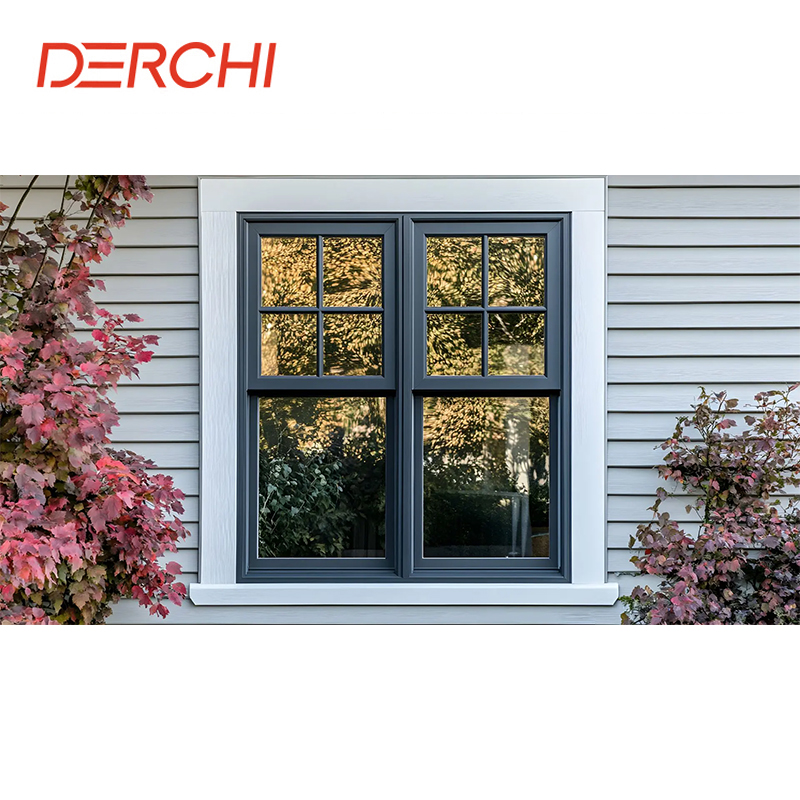 Double Hung Windows Modern Design High Quality of Aluminium Sash Windows Custom Hung Windows