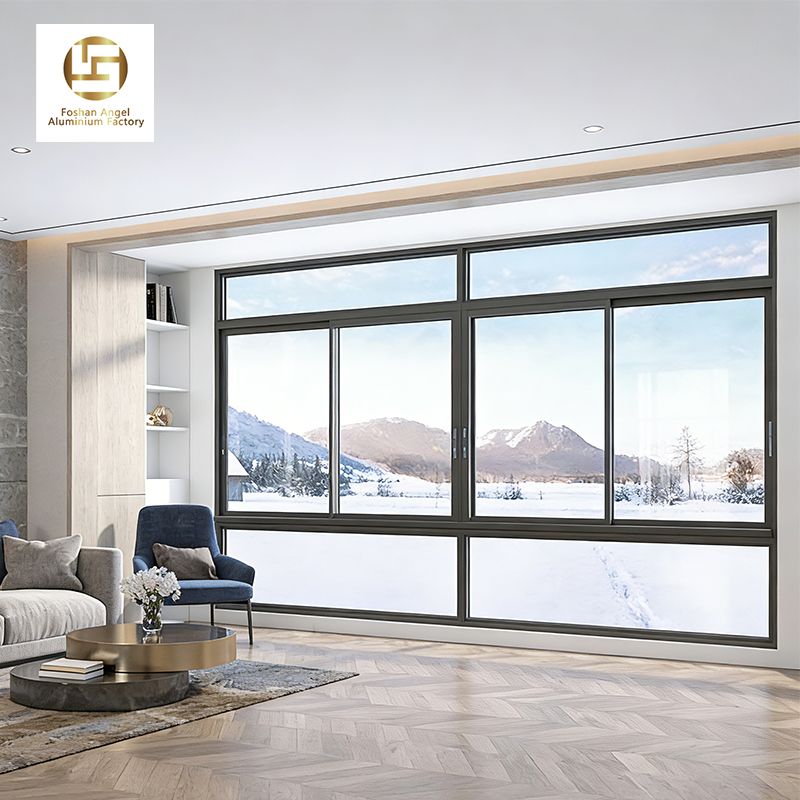 Wholesale Price Windows for Houses NFRC AS2047 Porch Windows for Office Complexes Aluminum Sliding Window