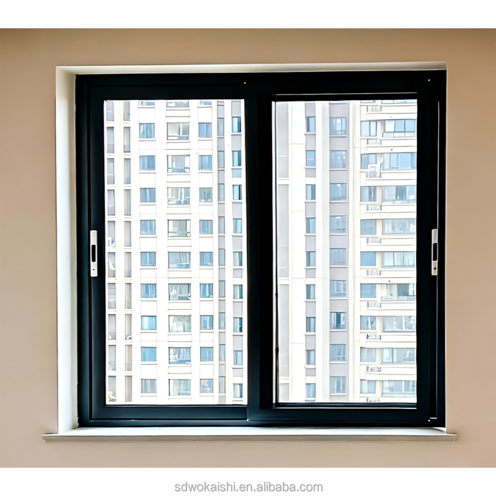 Modern Double Glazed Stacker Sliding windows Commercial Exterior Patio Panoramic Aluminum Soundproof
