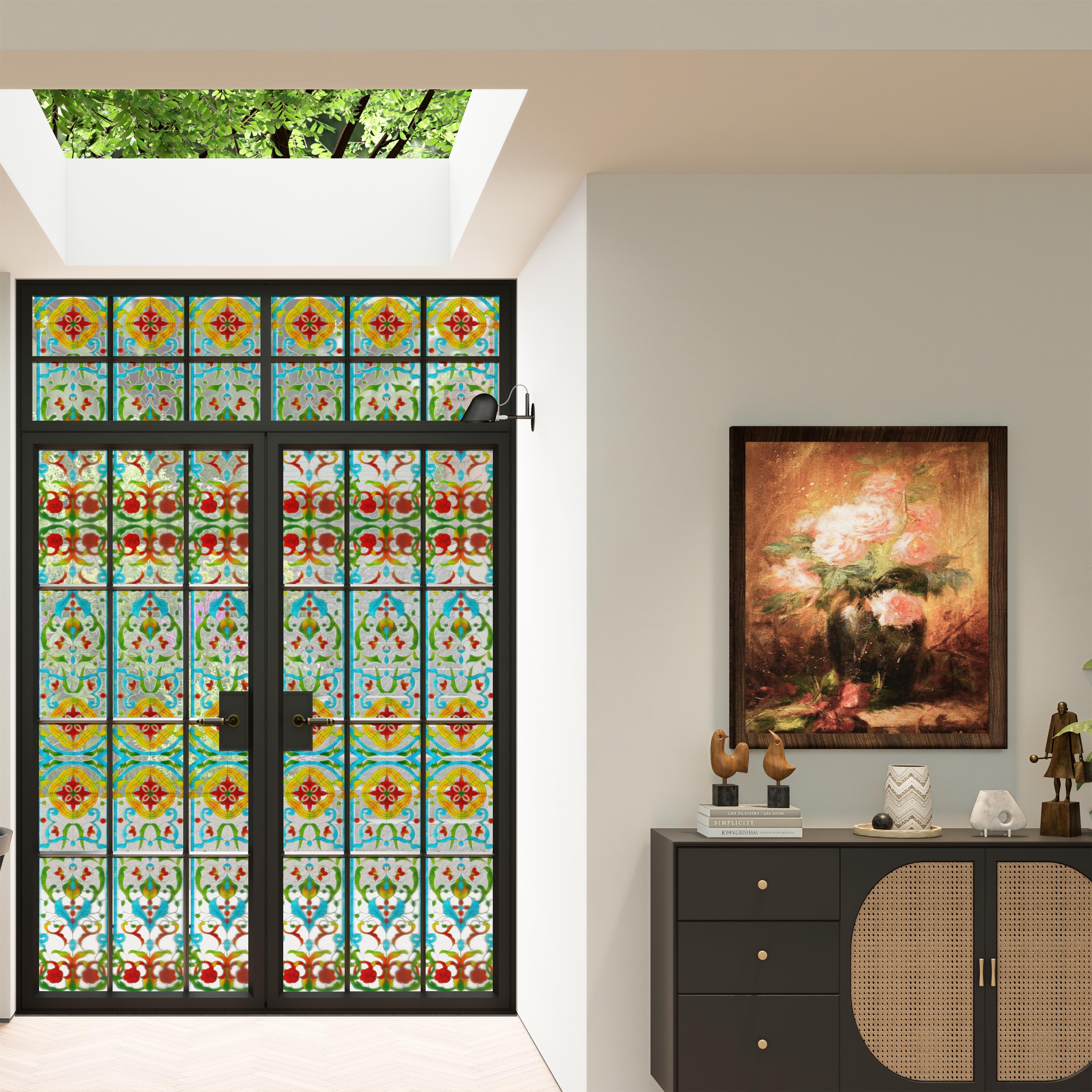 Durable Aluminum Alloy Retro Crittall Style Double Door with Double Glass Heat Insulation Waterproof for Interior French Hotel