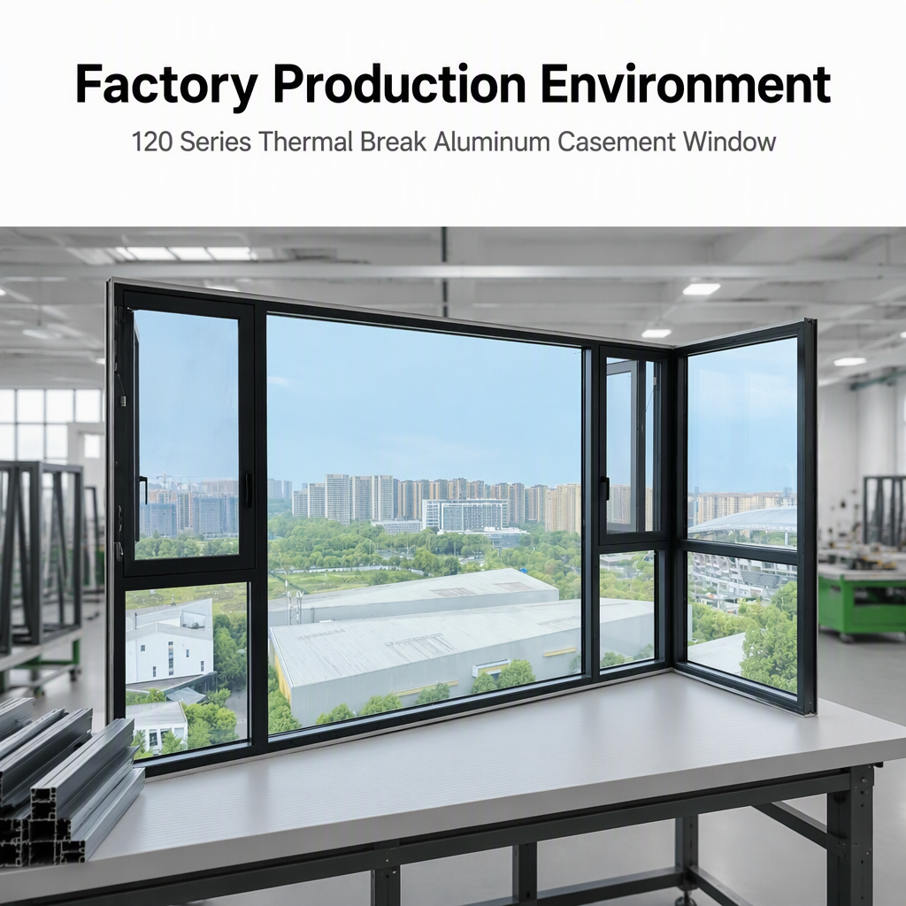 Thermal Break Aluminum Casement Window Sliding Door Panoramic Glass Window Custom Aluminum Window and Sunroom