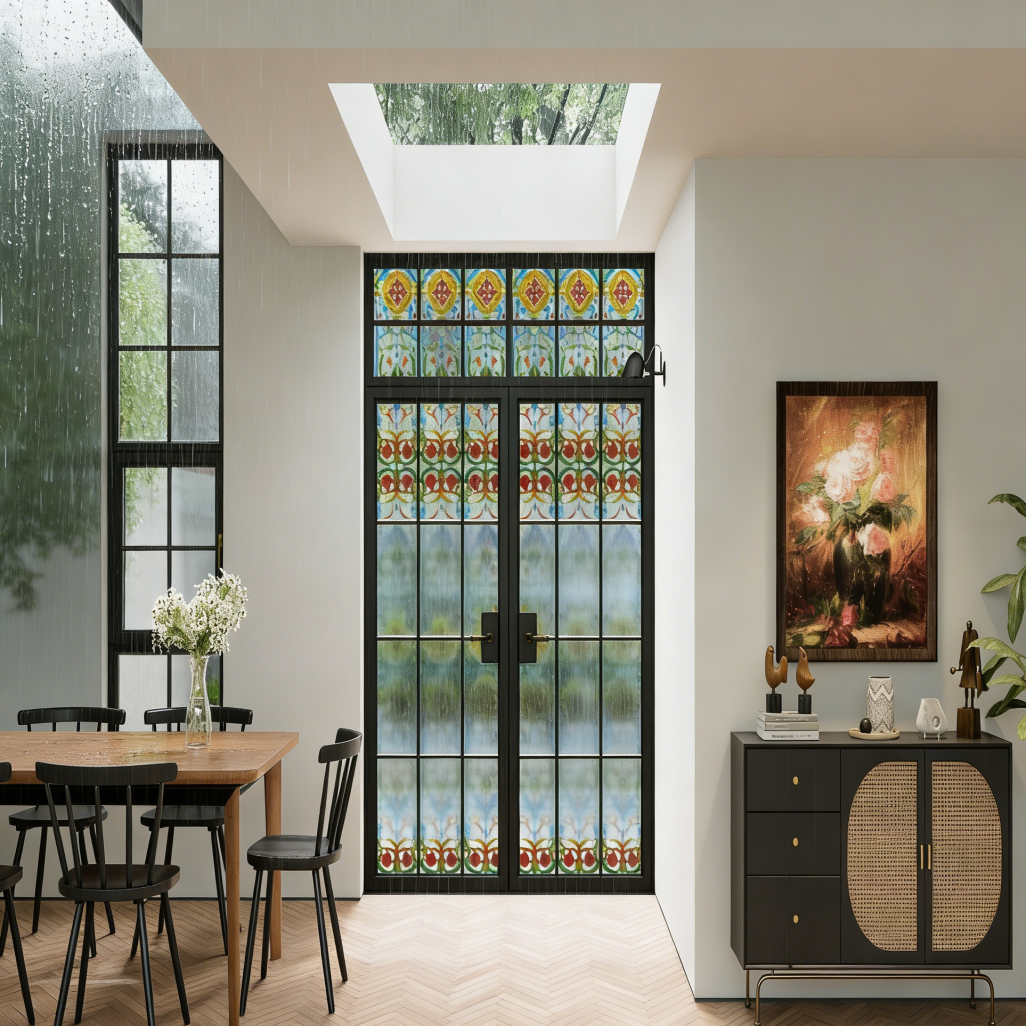 Classic Crittall Style Slim Frame Aluminum Alloy Manual Finished Windows Heat Insulation Waterproof Apartment Bedroom Farmhouse