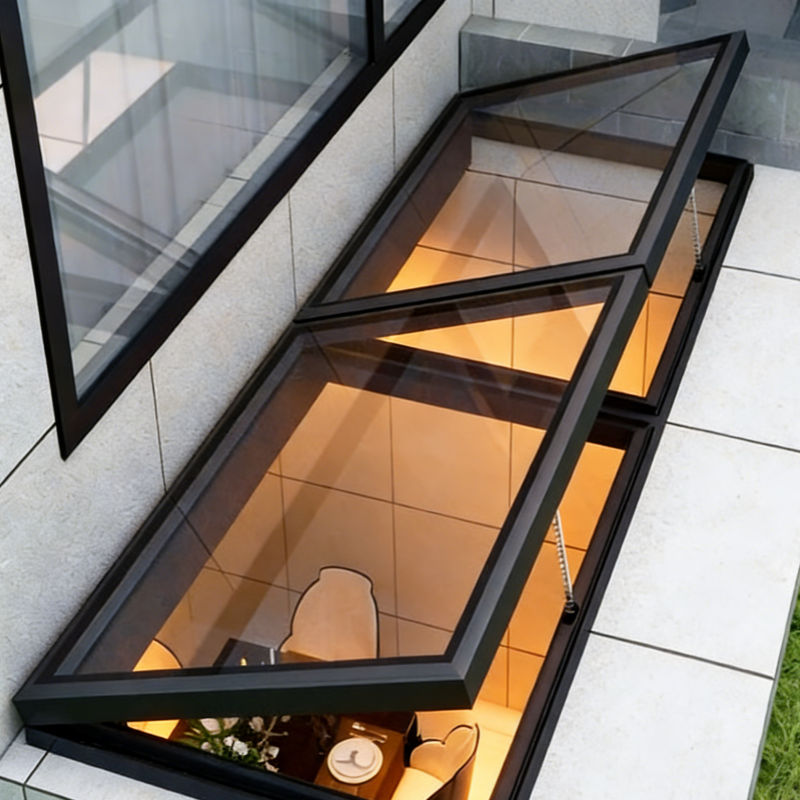 Fixed Skylight for Villas and Luxury Residential Homes Aluminum Electric Skylight Roof Window