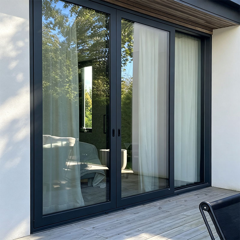 KOJOON Manufacturer House Windows Sliding Bi-Folding Corner Window Reflective Glass Water Proof Aluminum Sliding Window and Door