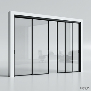 Direct Factory Slimline Aluminum Glass Door and Partition