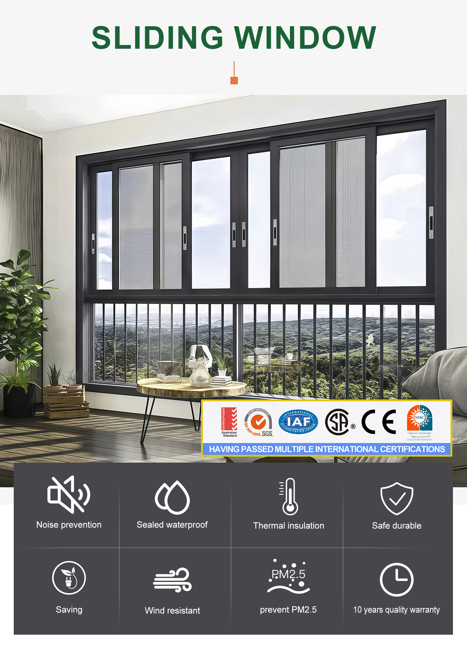 Aluminum Sliding Window Details