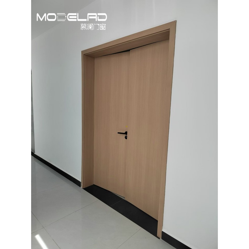 Modern Style Aluminum Wooden Door French Interior Door for Apartment Buildings Ecological Residence Door Factory Direct
