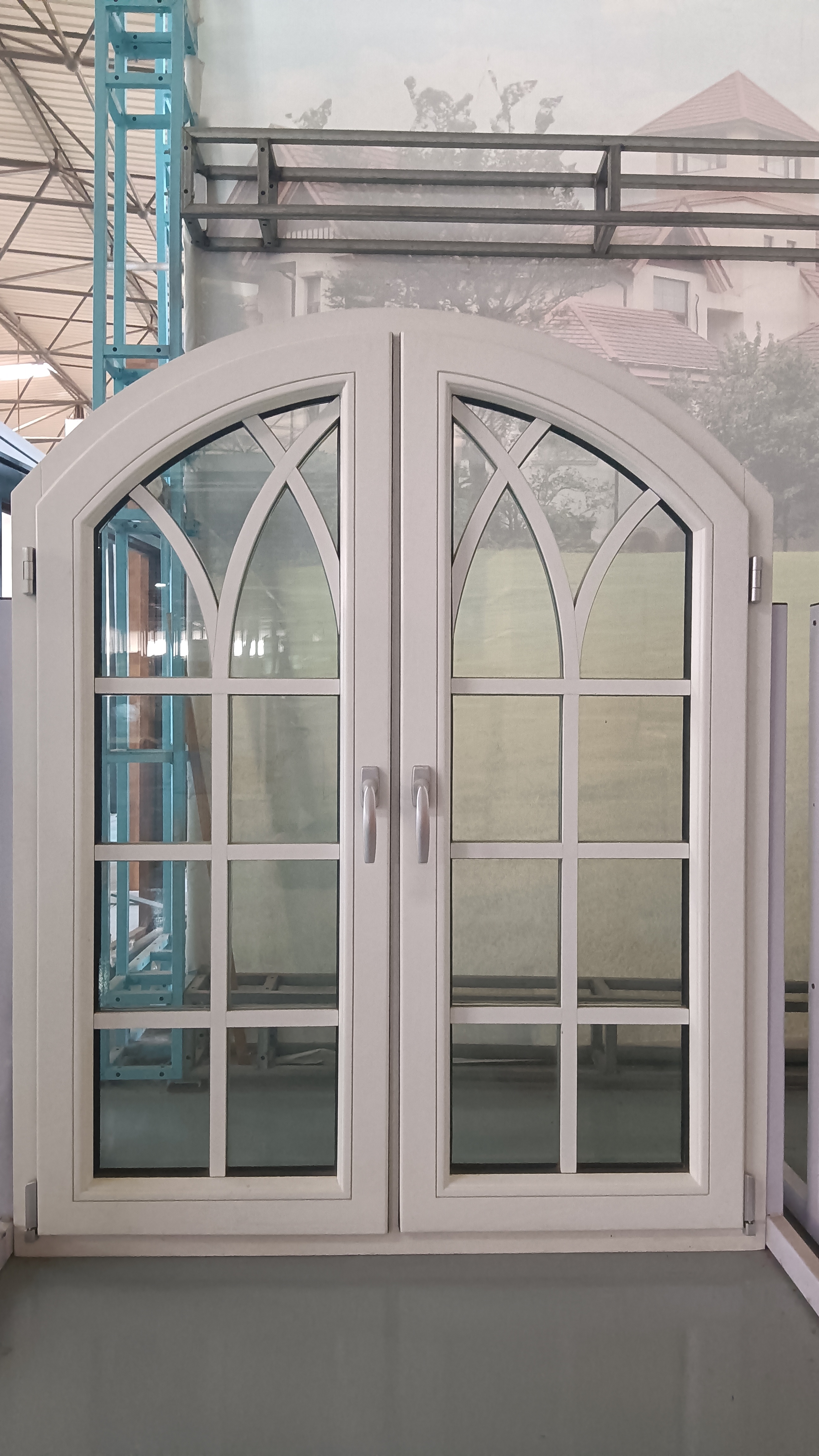 New Design Best Price Safety Aluminum Clad Wood Casement Windows With Colonial Bar for Garden House