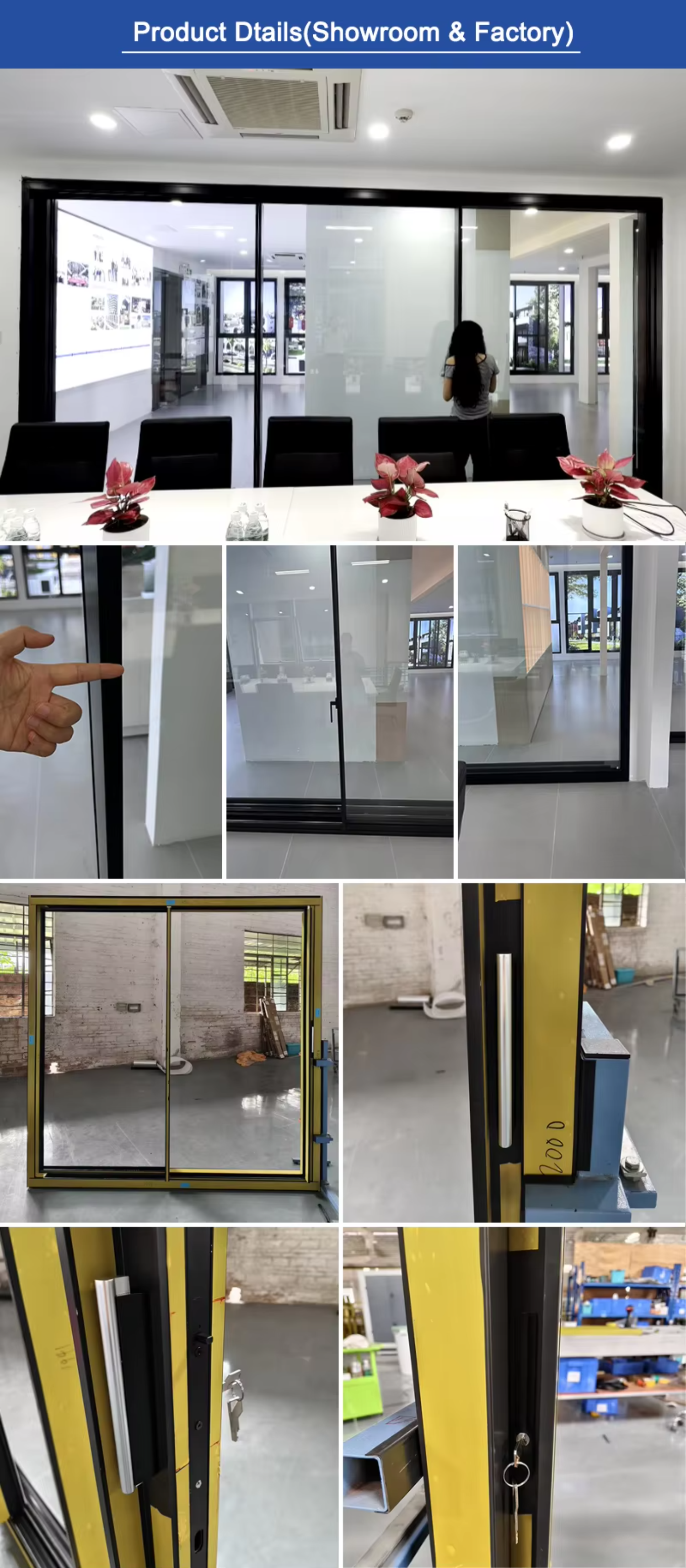 Nfrc Certified Invisible Frame Sliding Door Thermal Break Aluminum Ultra Slim Soundproof High Performance Sliding Door System