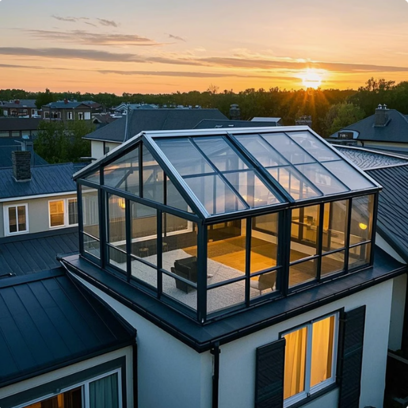 Best Selling Fully Finished Quick Assembly Mobile Sunrooms Prefabricated Glass House Sliding Windows Easy Install Home Solutions