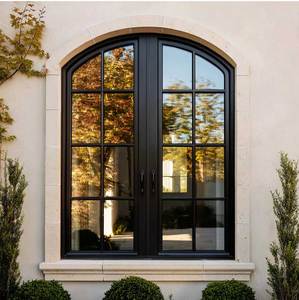 Sunnysky French Casement Window AAMA Standard Glass Hurricane Proof Premium Villa House Courtyard Ways