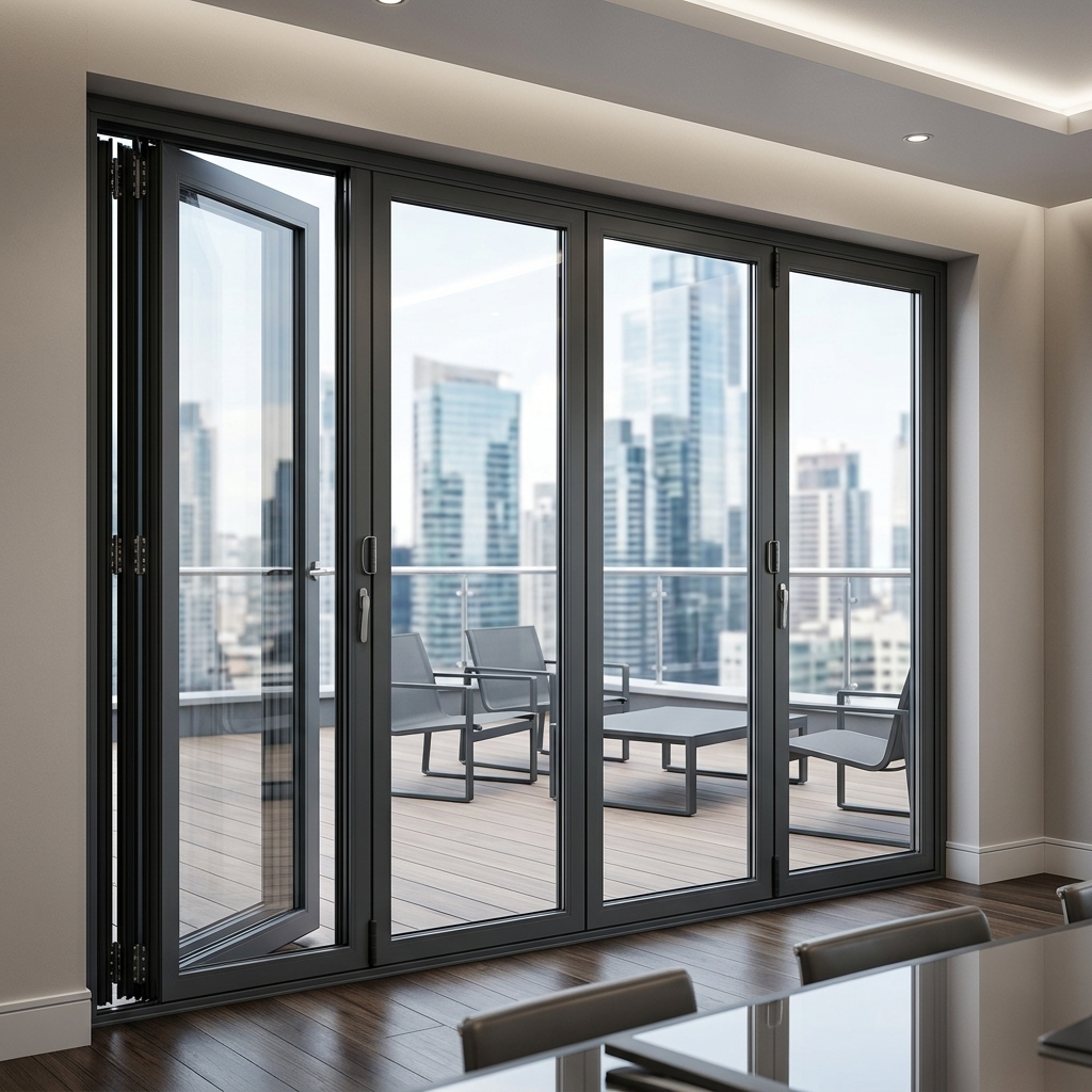 High Quality Aluminum Casement Door Exterior French Doors Laundry Swing Doors Support Customization