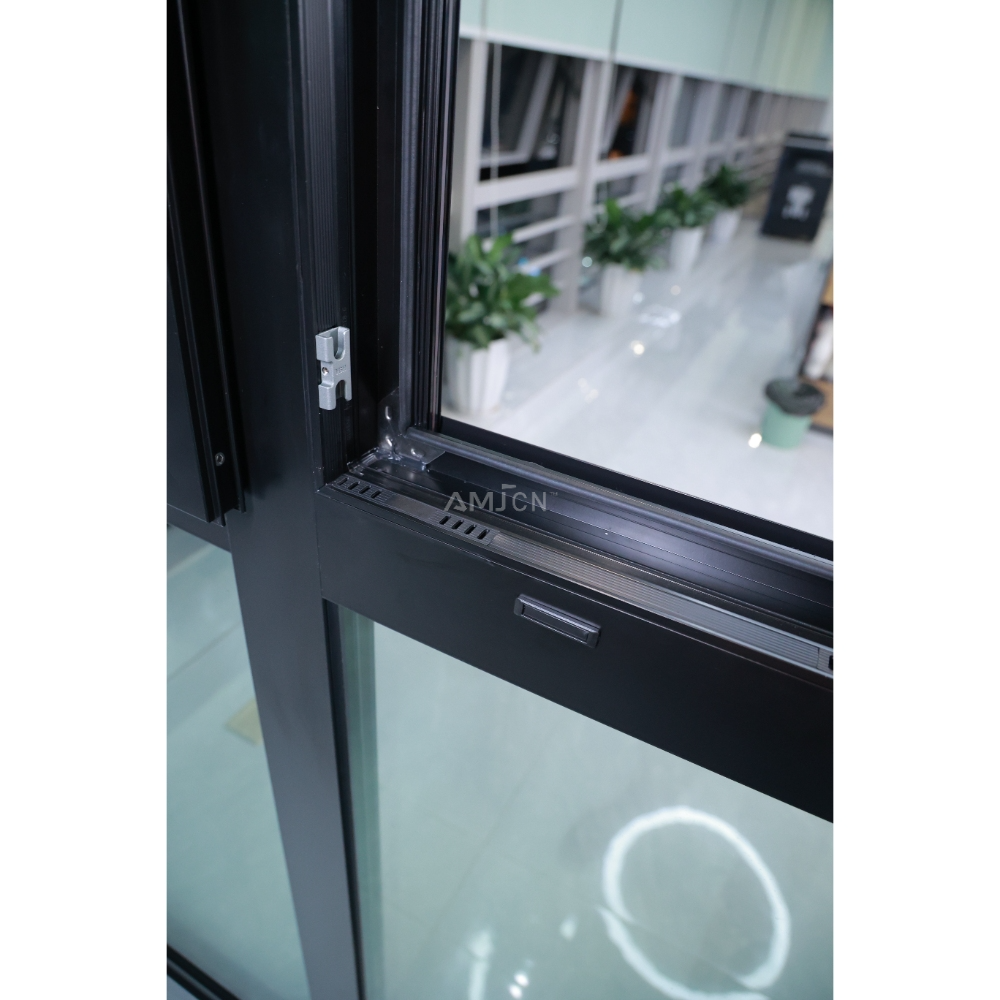 AMJ Soundproof New Design Hot Sale Aluminum Window Professional Triple Double Glazed French Window Casement House windows