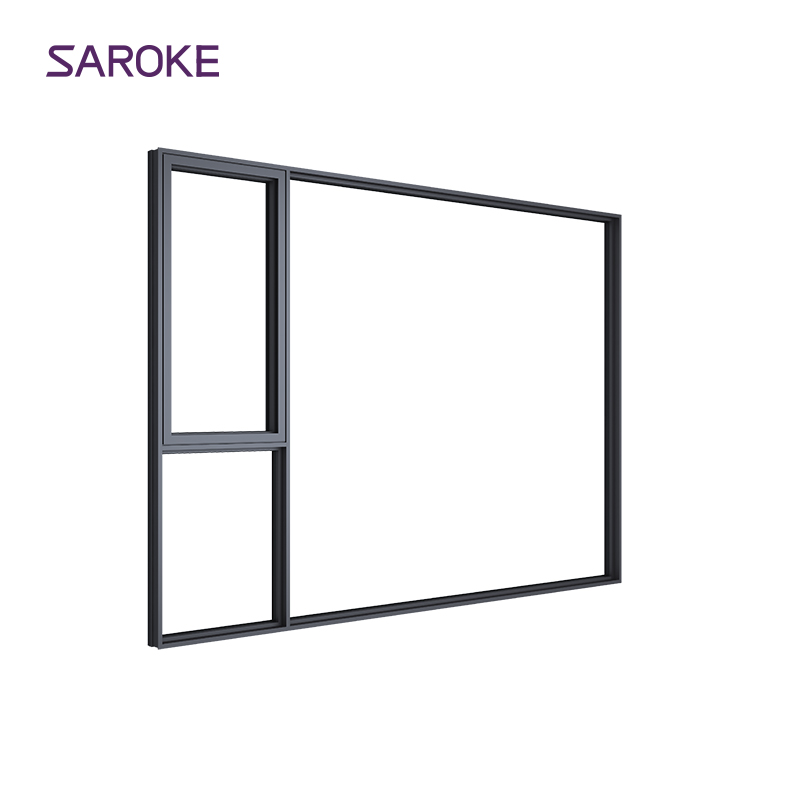 Child-Safe Rounded Corner Protection Design Aluminum Outswing Window Triple Glazed Toughened Glass Security Casement Window