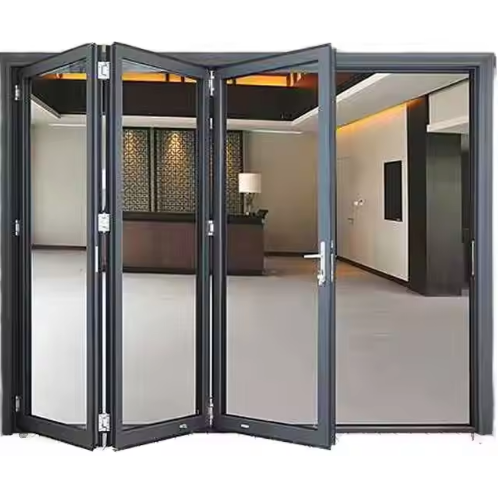 Modern Fiberglass Bi-Fold Patio Doors External Aluminum Glass Bulk Order Price For Home Office CN;SHN