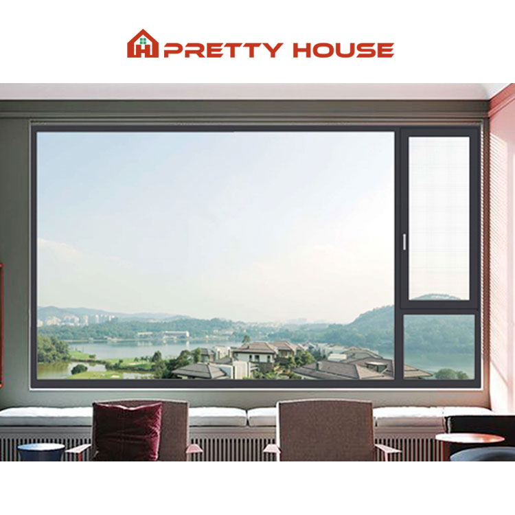 Heavy Duty Energy Efficient Insulated Double Glazed Windows and Doors Factory Aluminium Frame Tilt and Turn Window