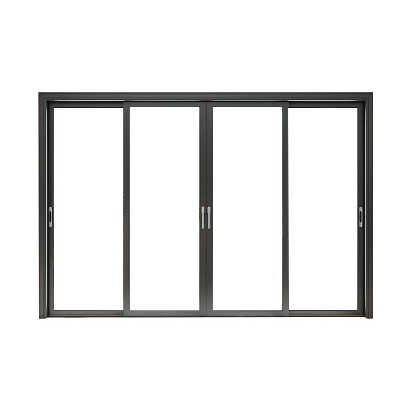 Modern Design Aluminum Sliding Door Double Tempered Glass Soundproof Waterproof Thermal Insulation for Apartment Mall Use