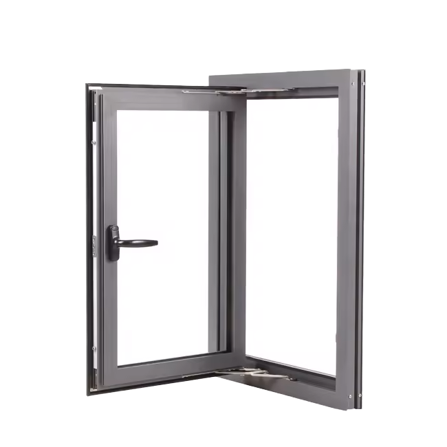 AS2047 Certified Aluminum Casement Window With Retractable Screen Double Glazed Dust Proof For Australian House
